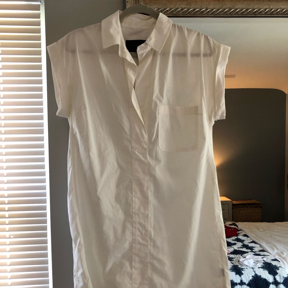 🌟J Crew cotton shirt sleeve work dress